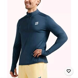 Peloton Warm Up 1/4 Zip Layering Thumbholes Long Sleeve Size Medium